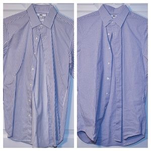 TWO UNIQLO Non-Iron Dress Shirts (Slim Fit XS)